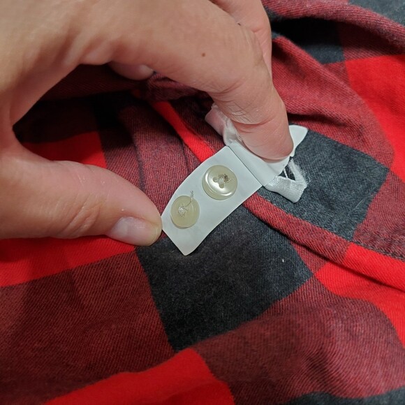 GAP ladies buffalo plaid longsleeve button down top size XS ladies - Picture 10 of 10